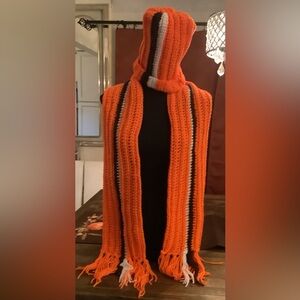 Hand crochet hat and scarf set